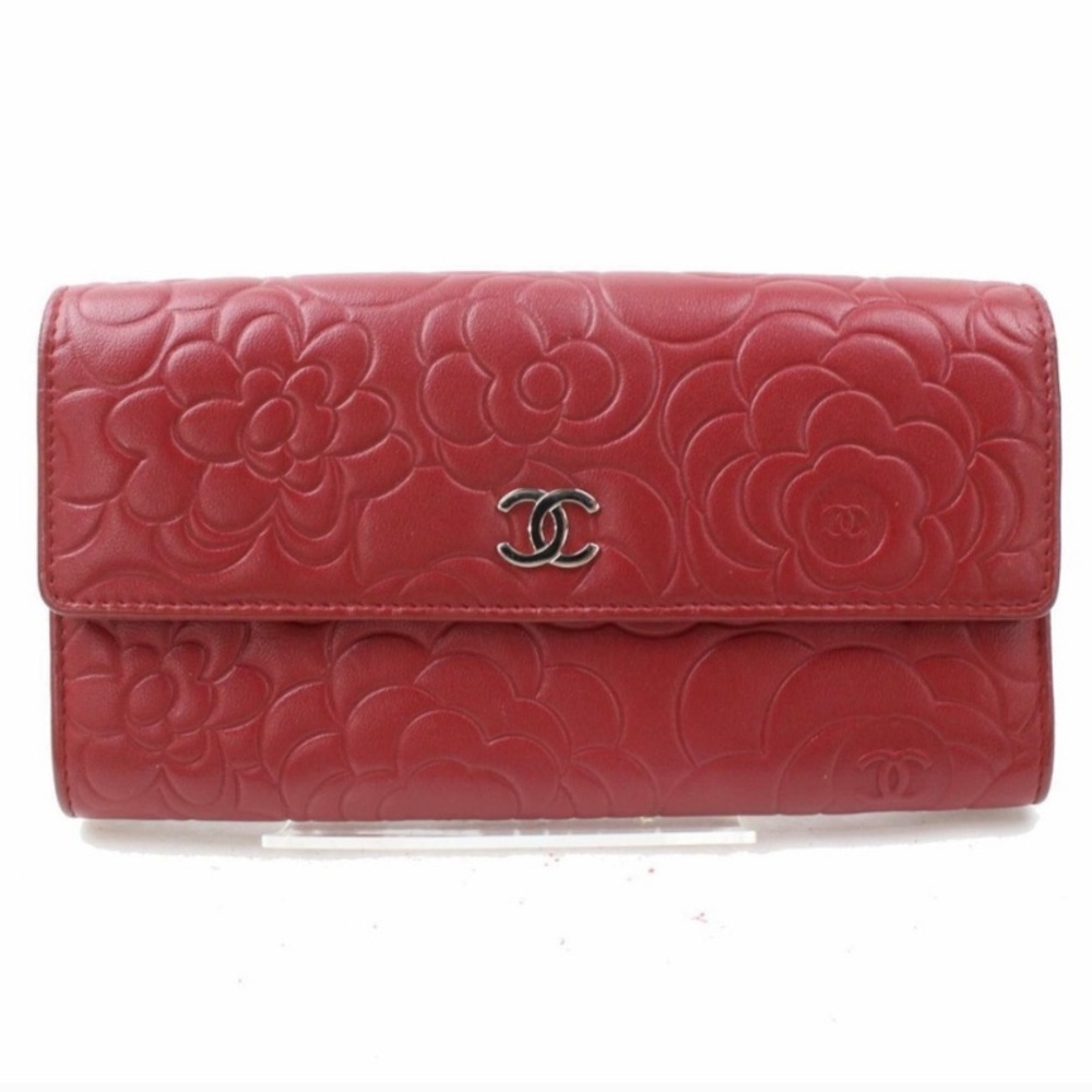 Authentic Chanel Camellia Long Wallet - Picture 1 of 12